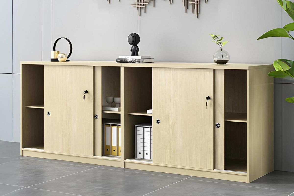 Tủ nhựa giả gỗ có khóa