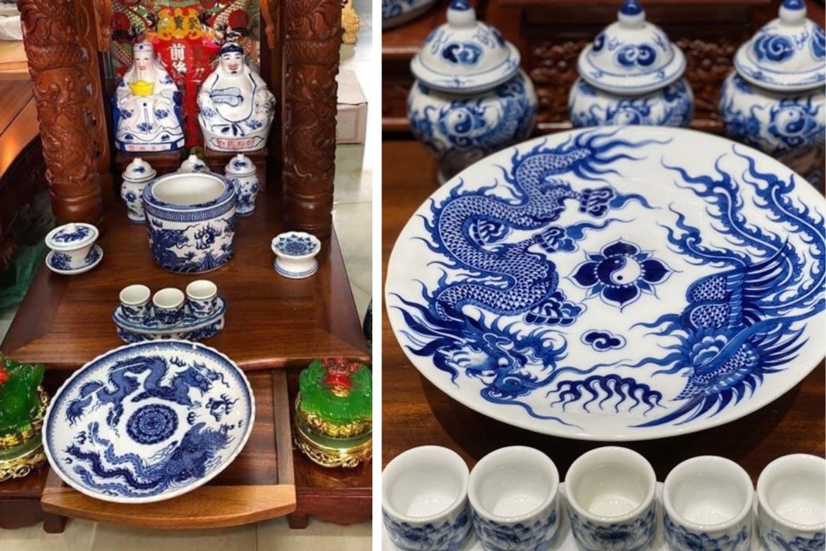 Bài trí mâm bồng trên ban thờ Thần Tài Thổ Địa