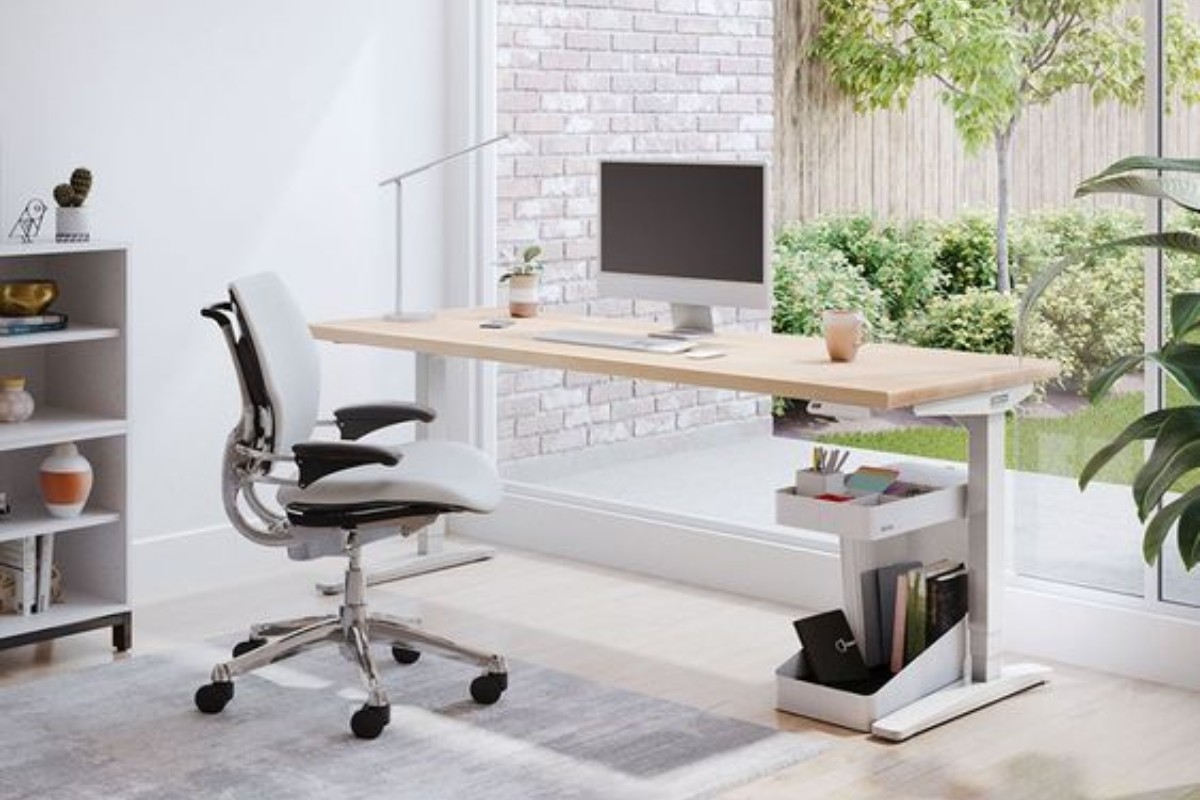 Bàn làm việc nâng hạ đơn giản