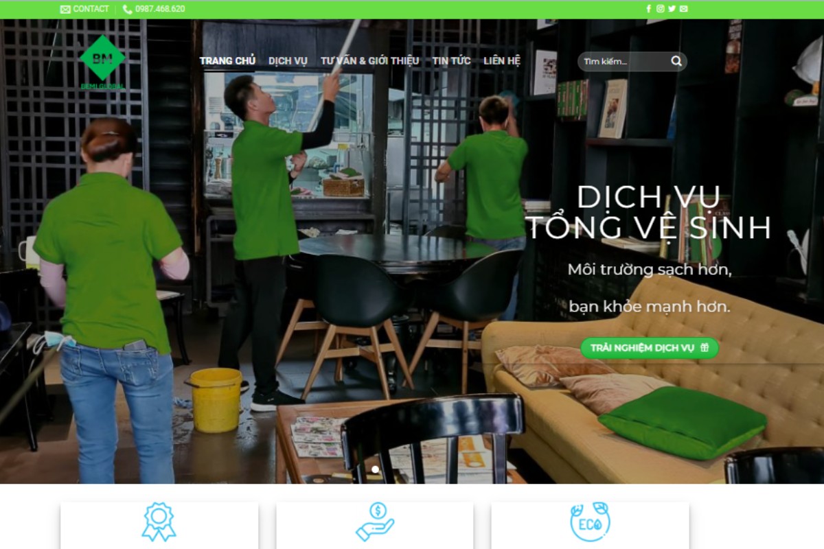 Bemiclean vệ sinh văn phòng theo giờ