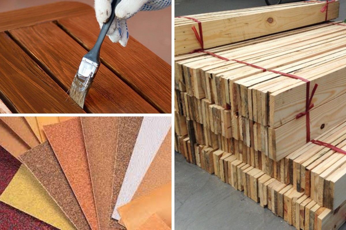 Chuẩn bị dụng cụ đóng bàn ghế gỗ pallet
