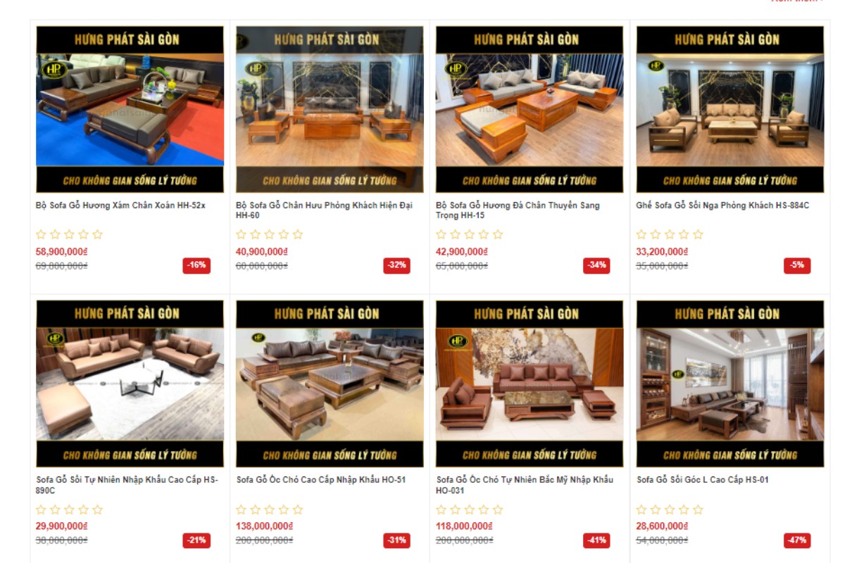 Nội thất Hưng Phát Sài Gòn - Địa chỉ mua sofa gỗ đáng tin cậy