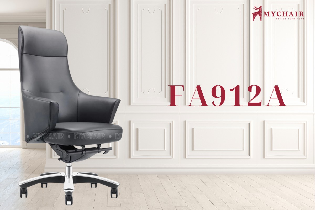 Ghế giám đốc bọc da PU, tay liền thân FA912A