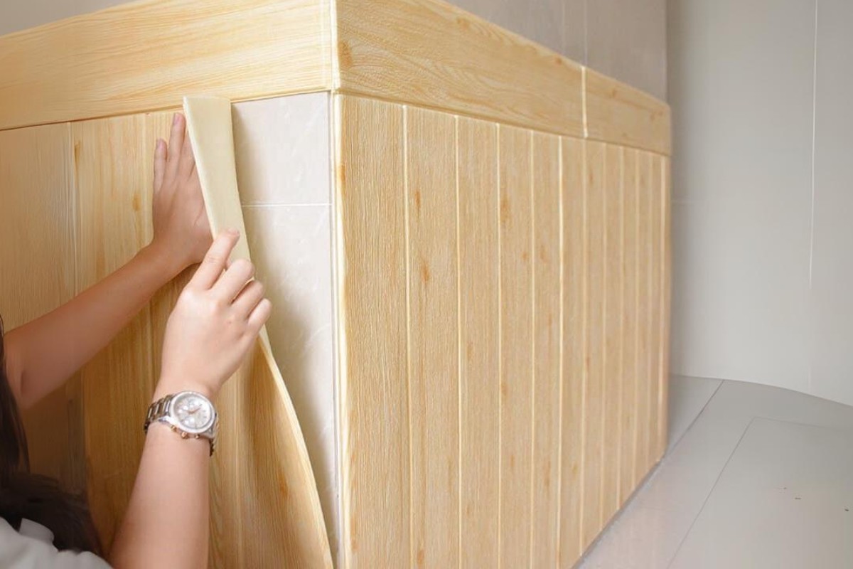 Keo dán gỗ với bề mặt tường