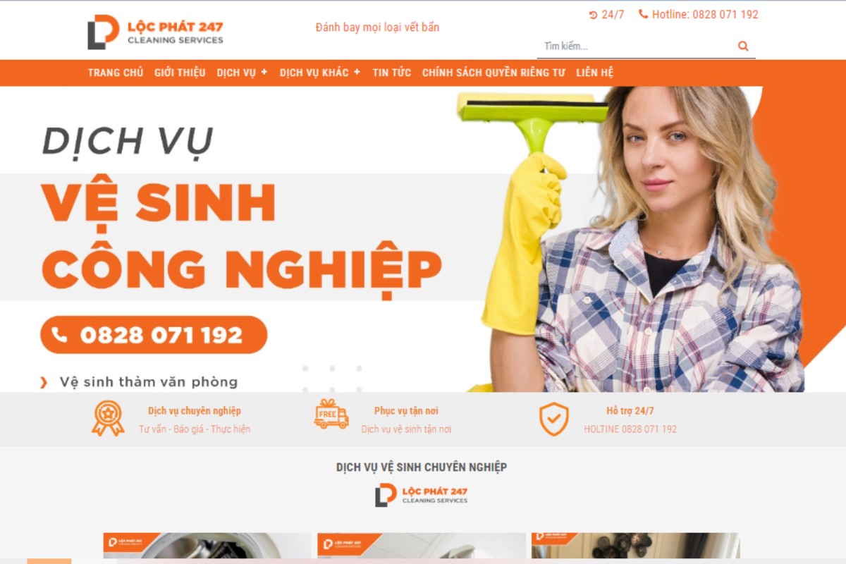 Lộc Phát cung cấp dịch vụ vệ sinh văn phòng trọn gói tại Đà Nẵng