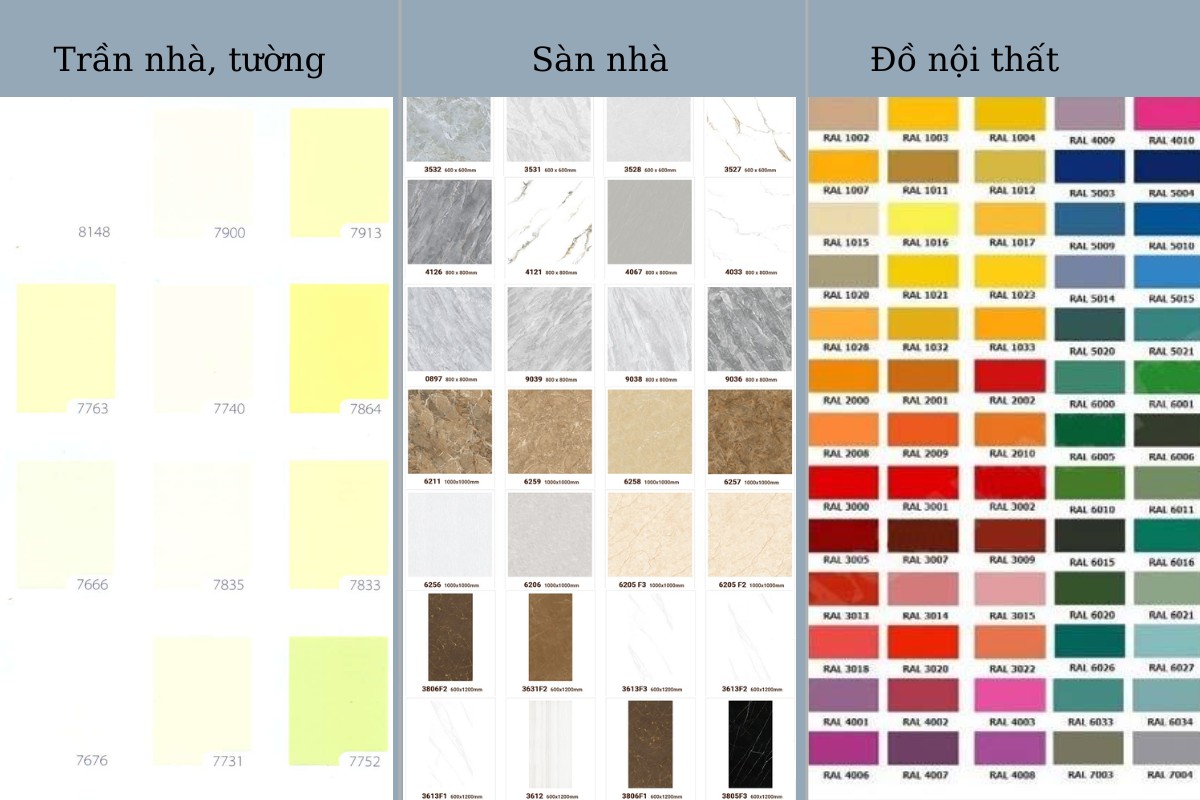 Thiết kế văn phòng nhà ống cần chú ý về màu sắc