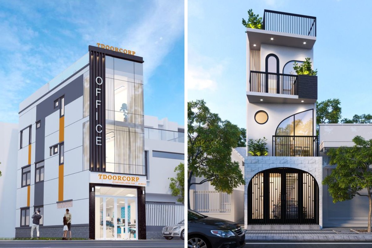 Mặt tiền nhà thông thoáng có tầm nhìn