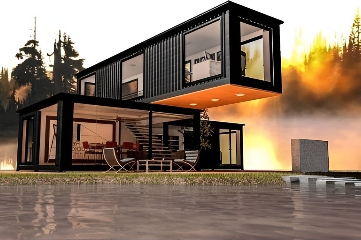 Thiết kế container văn phòng 2 tầng đầy ấn tượng