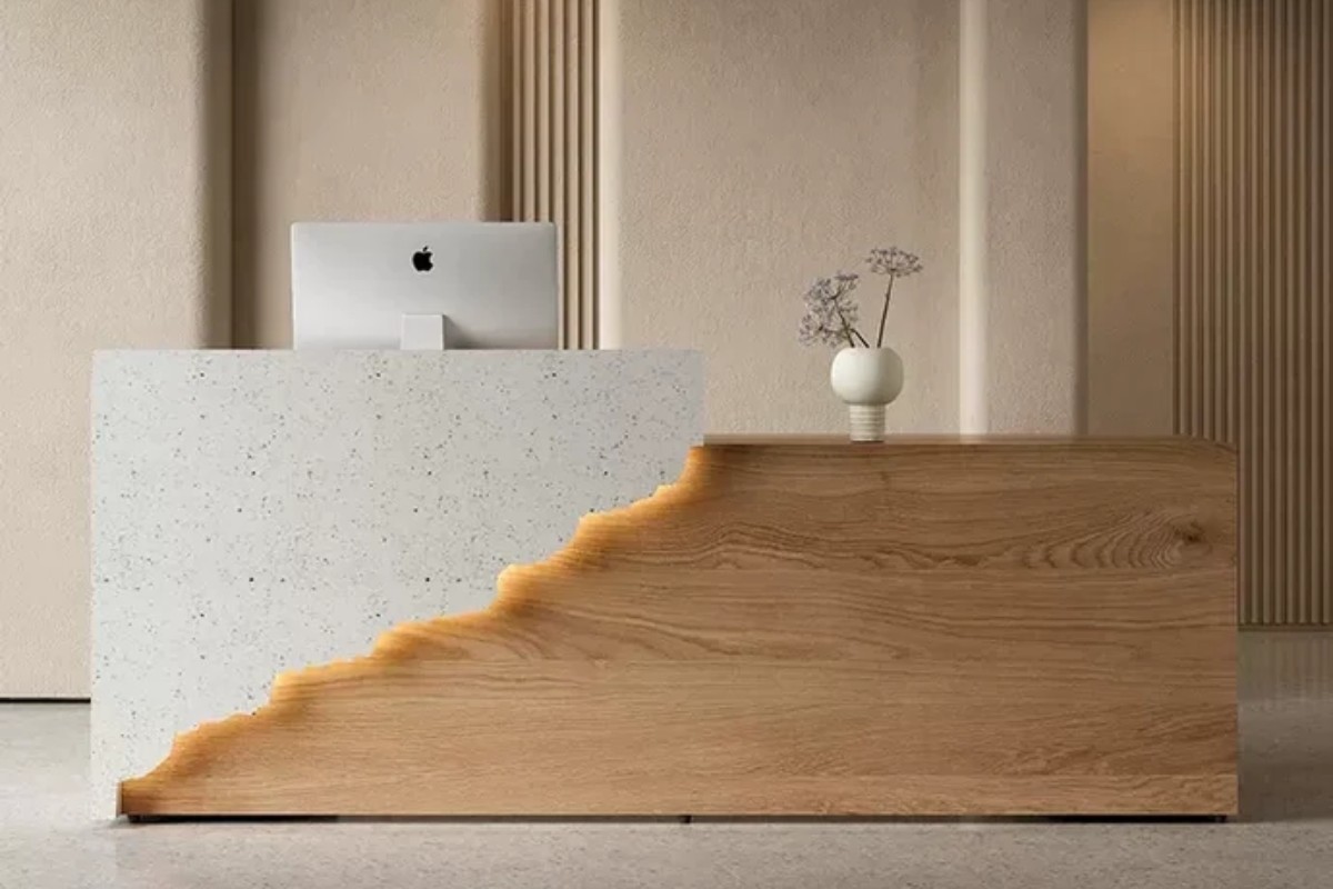 Thiết kế quầy lễ tân độc đáo, mới lạ
