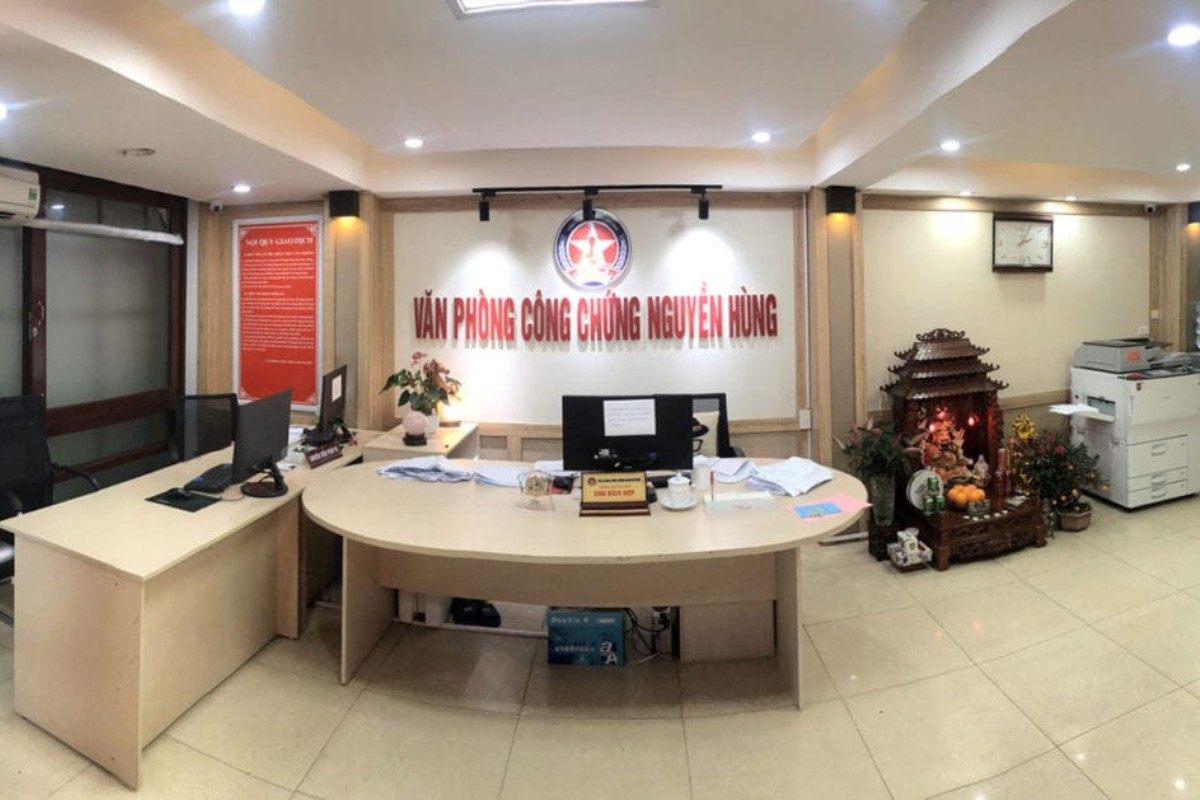 Thiết kế văn phòng công chứng đơn giản