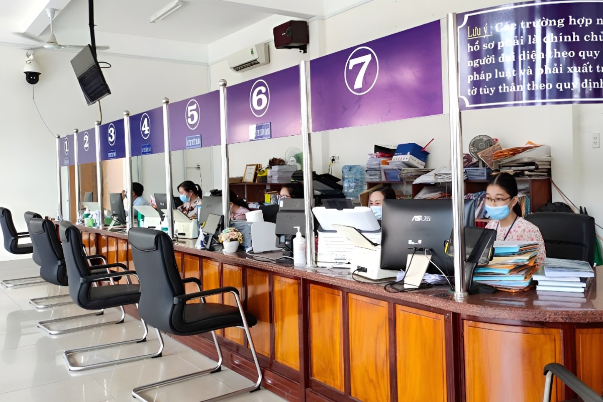 Thiết kế văn phòng công chứng nhiều quầy