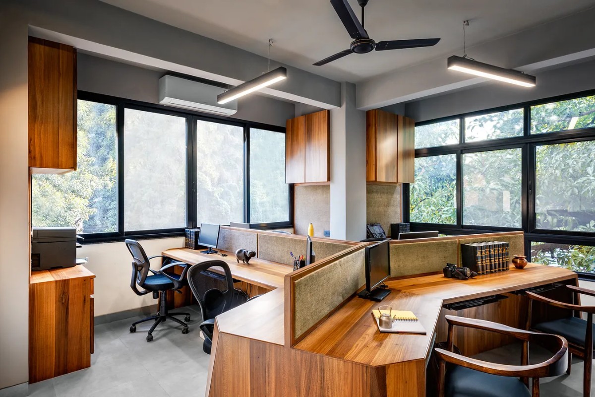Thiết kế văn phòng luật sư full gỗ