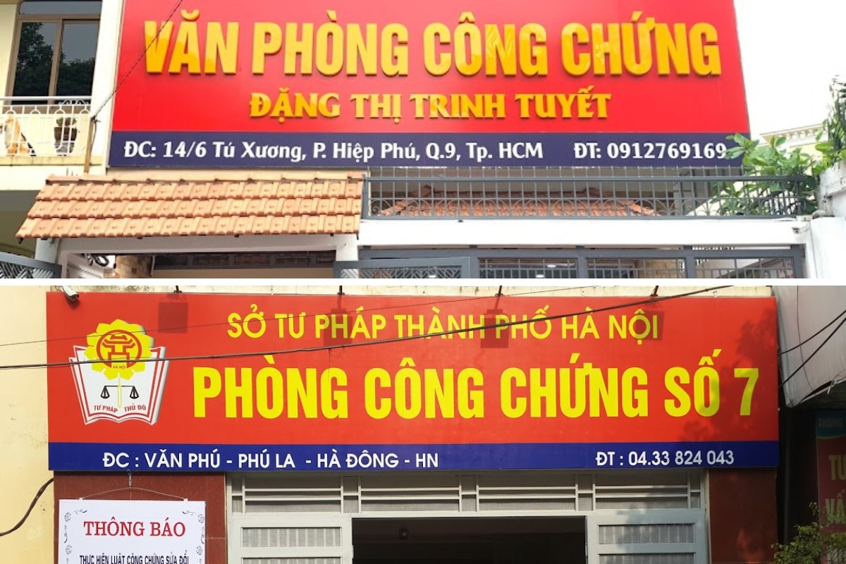 Phân biệt phòng công chứng và văn phòng công chứng