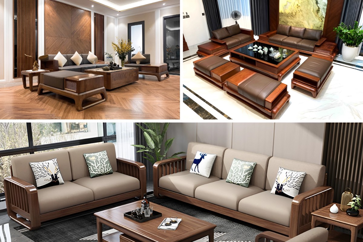Phân loại sofa gỗ tự nhiên dựa trên chất liệu gỗ