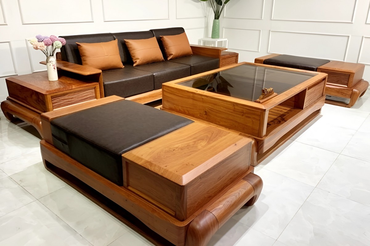 Phân loại sofa gỗ tự nhiên dựa trên kiểu dáng kích thước