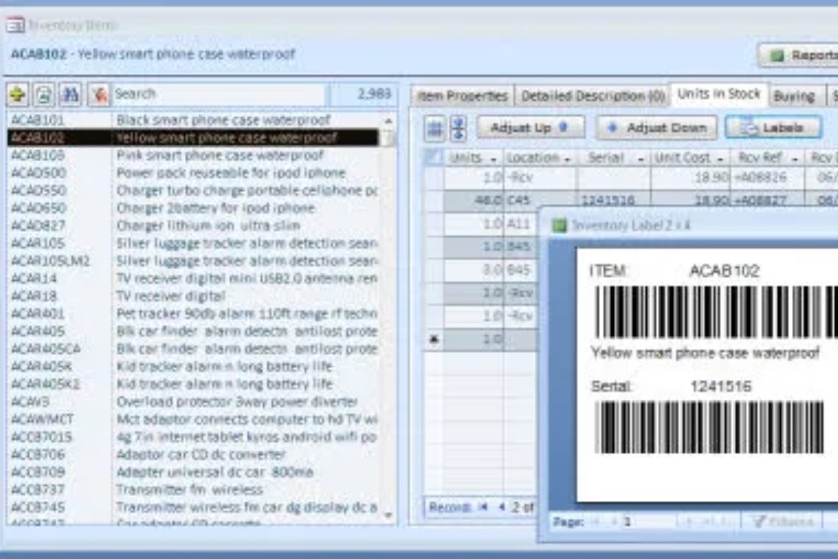 Phần mềm quản lý tồn kho ABC Inventory