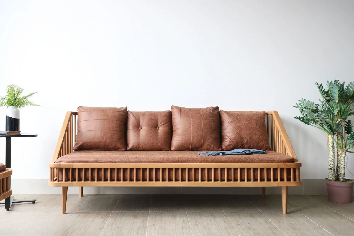 Sofa băng gỗ tự nhiên