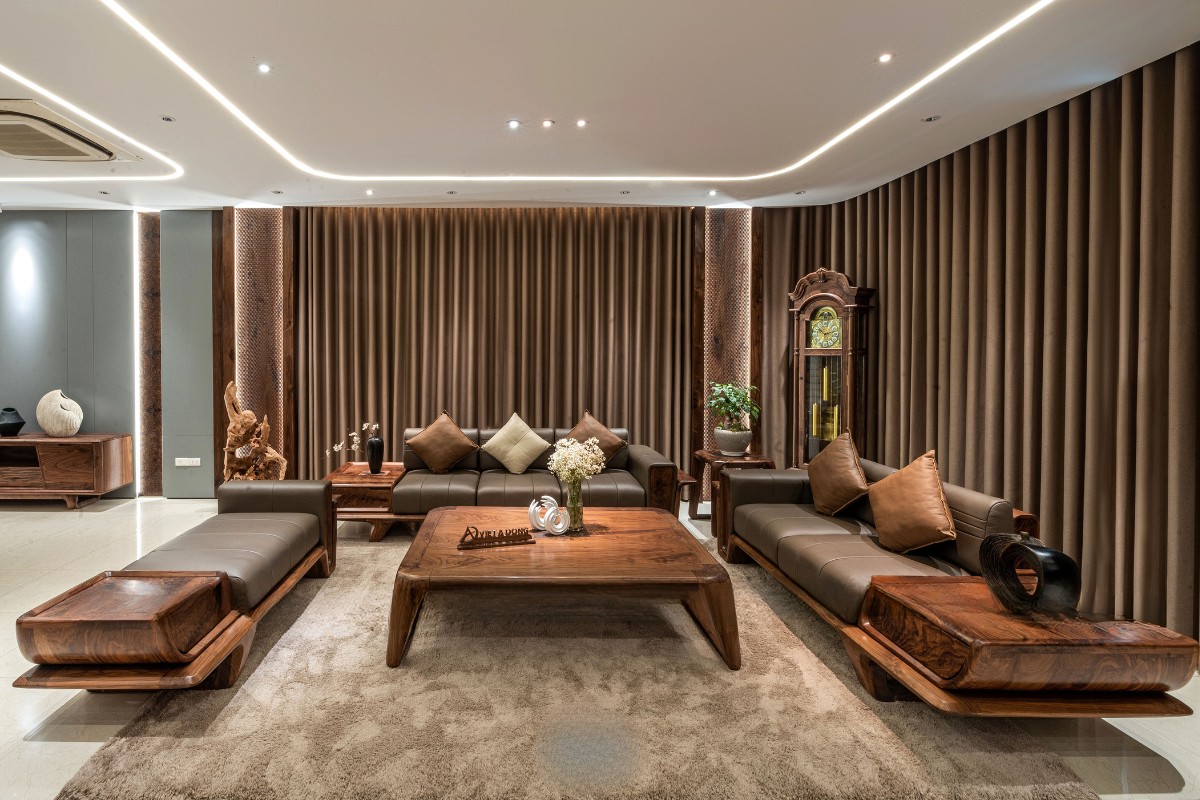 Sofa gỗ óc chó