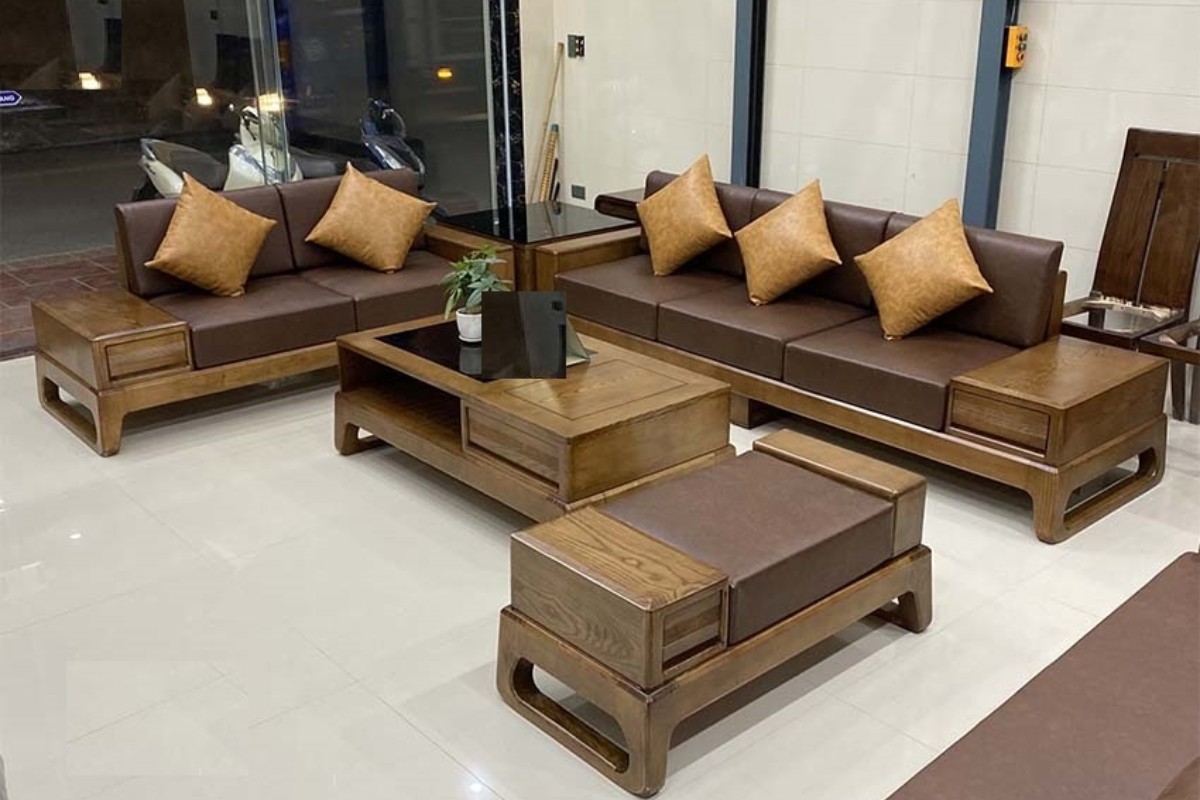 Sofa gỗ sồi