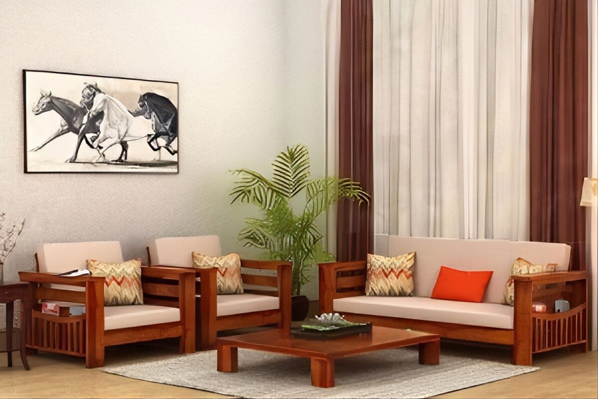 Bàn ghế sofa gỗ gõ đỏ