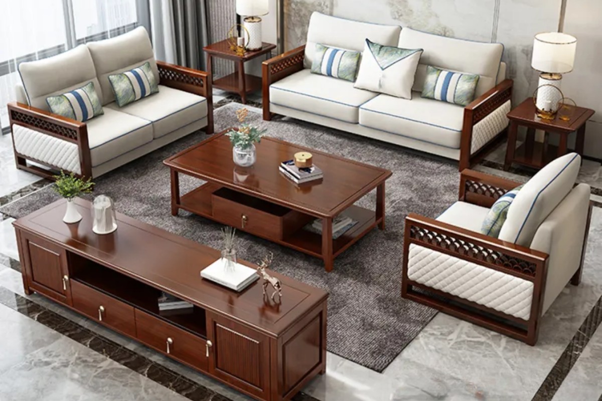 Sofa gỗ tự nhiên thời thượng