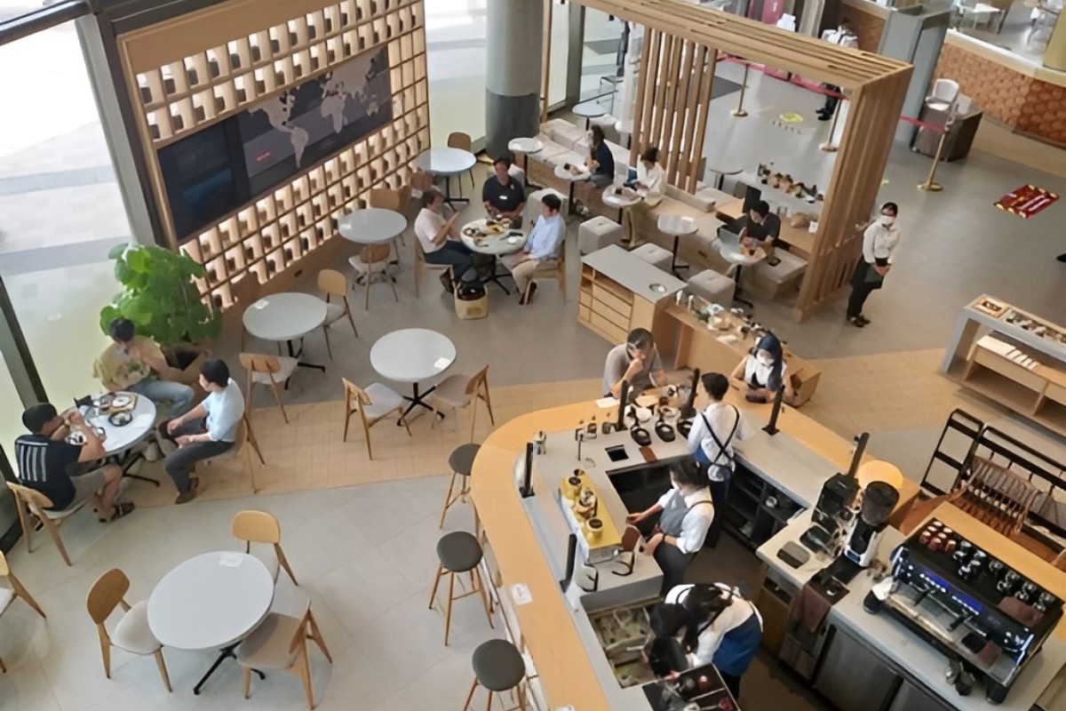 Thiết kế quán cafe văn phòng mở