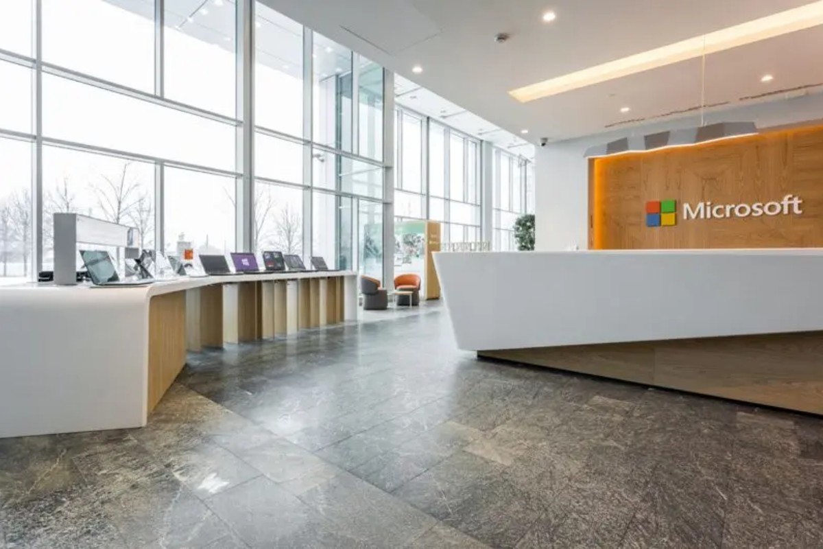 Thiết kế sảnh văn phòng công nghệ Microsoft