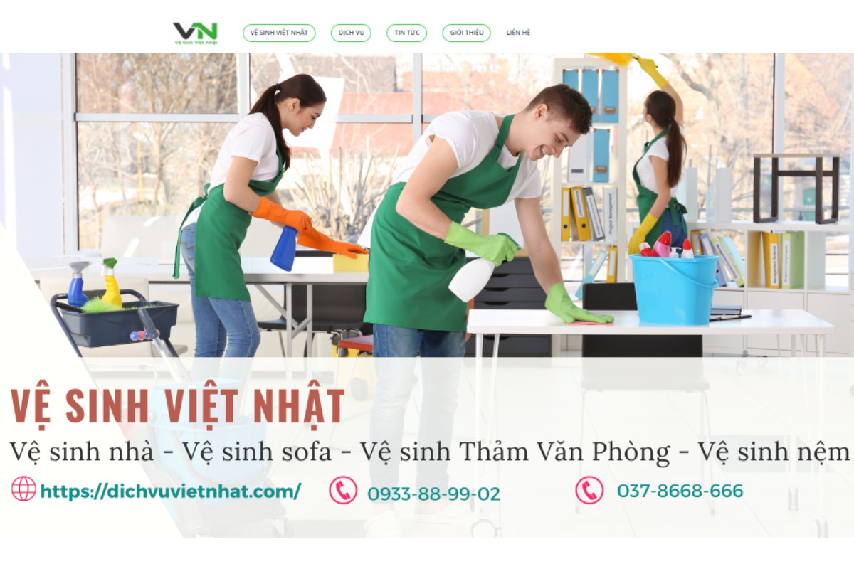 Dịch vụ Việt Nhật cung cấp dịch vụ vệ sinh văn phòng