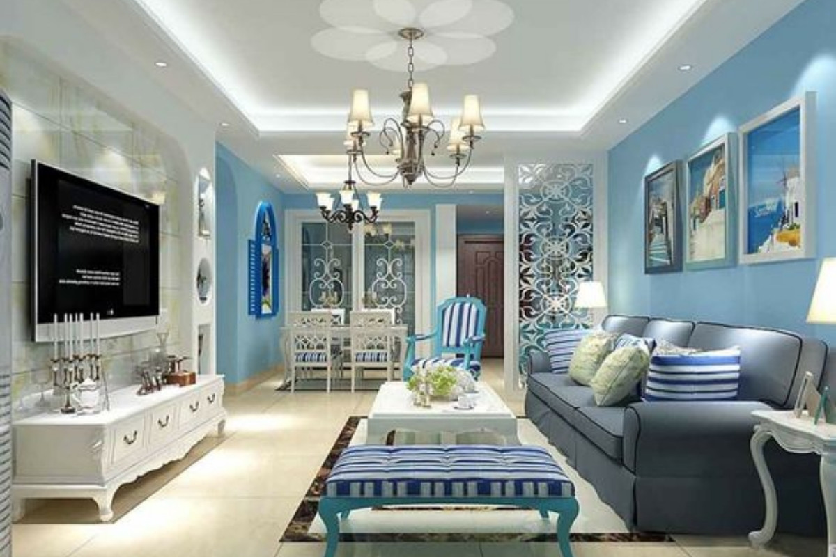 Ý nghĩa của màu xanh lam trong thiết kế nội thất