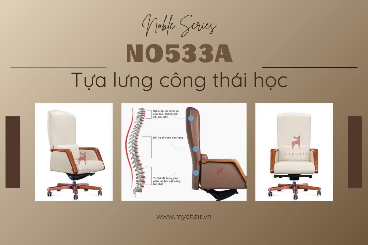 NO533A có tựa lưng công thái học