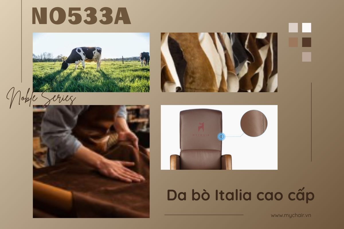 Ghế giám đốc NO533A bọc da cao cấp