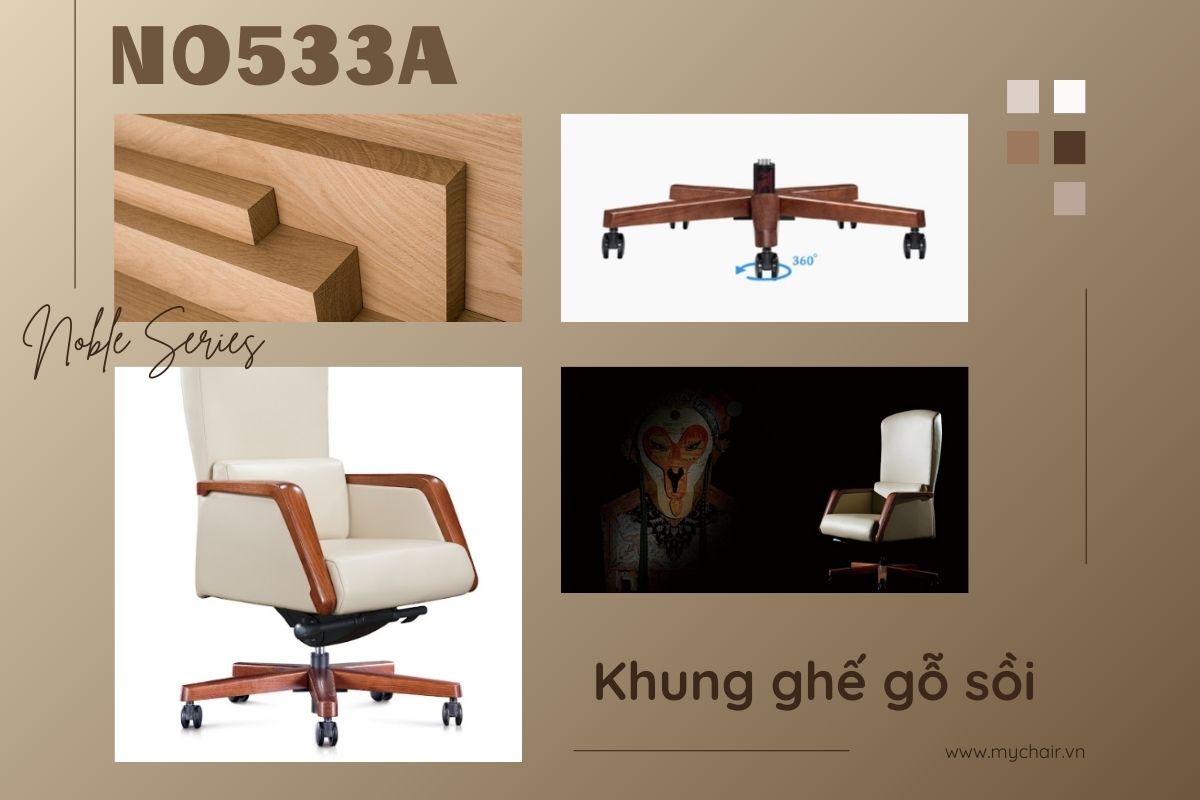 NO533A có hệ khung gỗ cao cấp