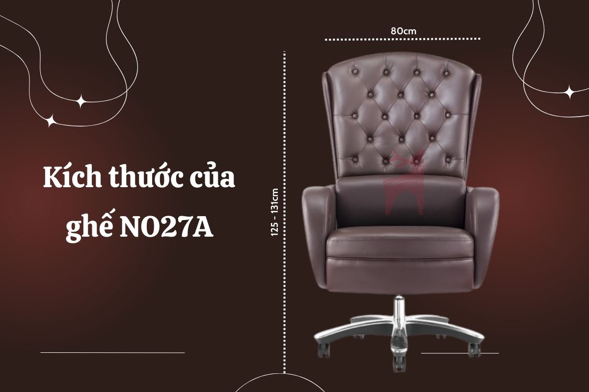 Giá trị của ghế lãnh đạo nhập khẩu NO27A