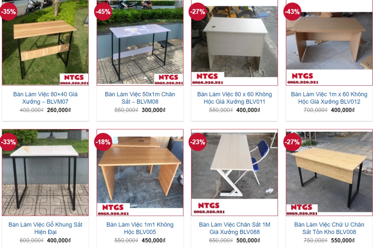 Mua bàn làm việc cũ tại Nội thất Hải Đăng