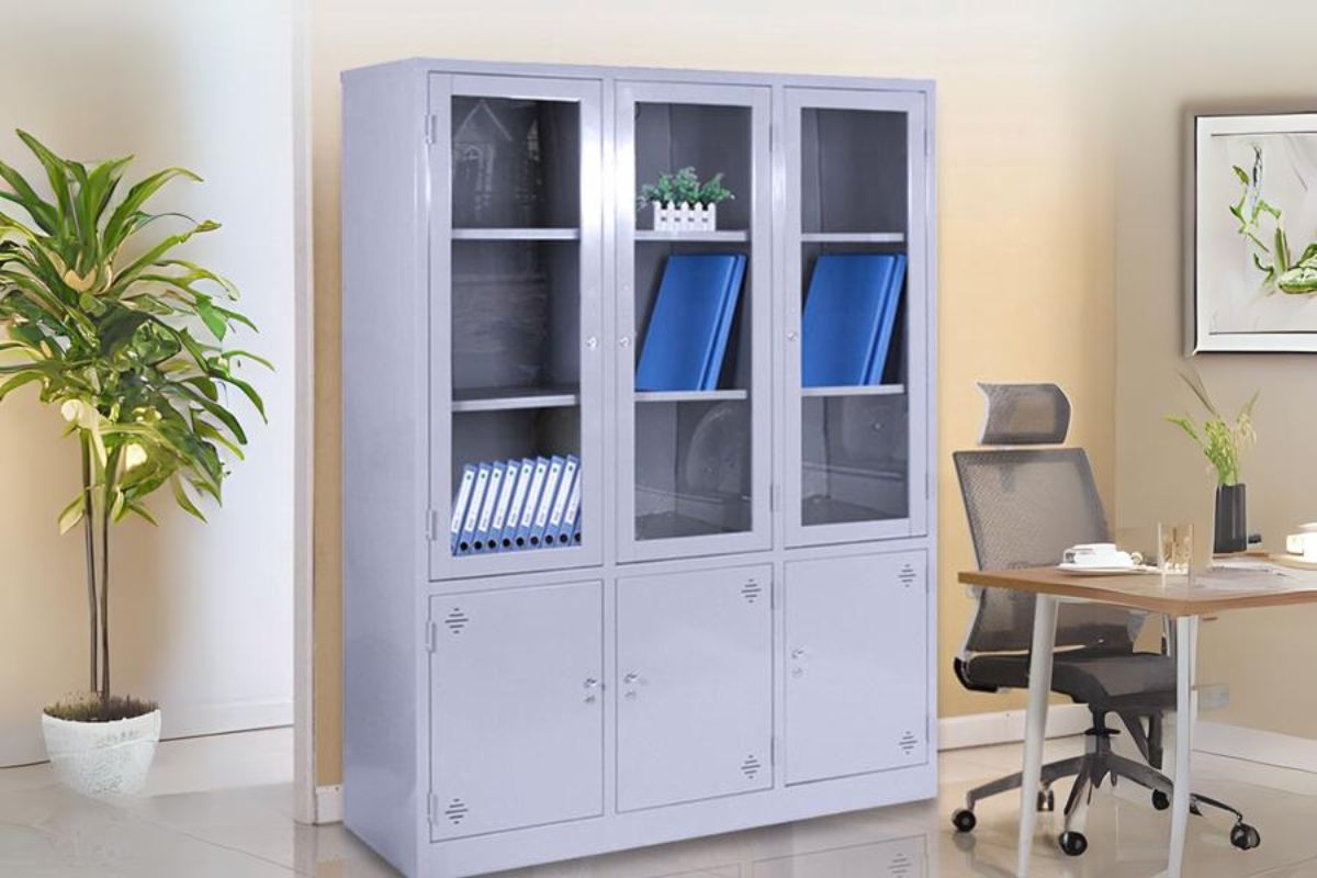 Tủ hồ sơ 3 buồng cánh kính