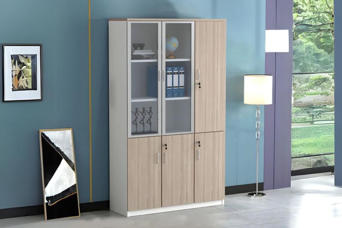 Tủ hồ sơ 3 cánh bằng gỗ công nghiệp cao cấp