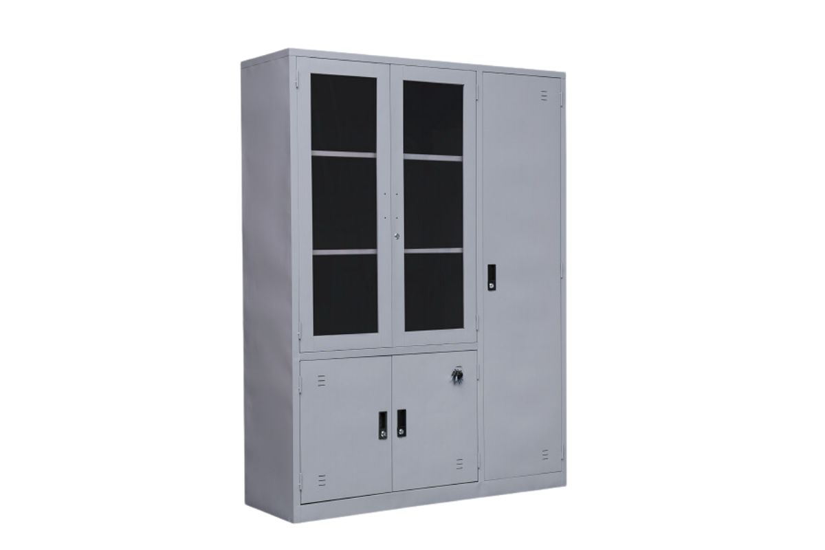 Tủ đựng hồ sơ 3 buồng kim loại đẹp