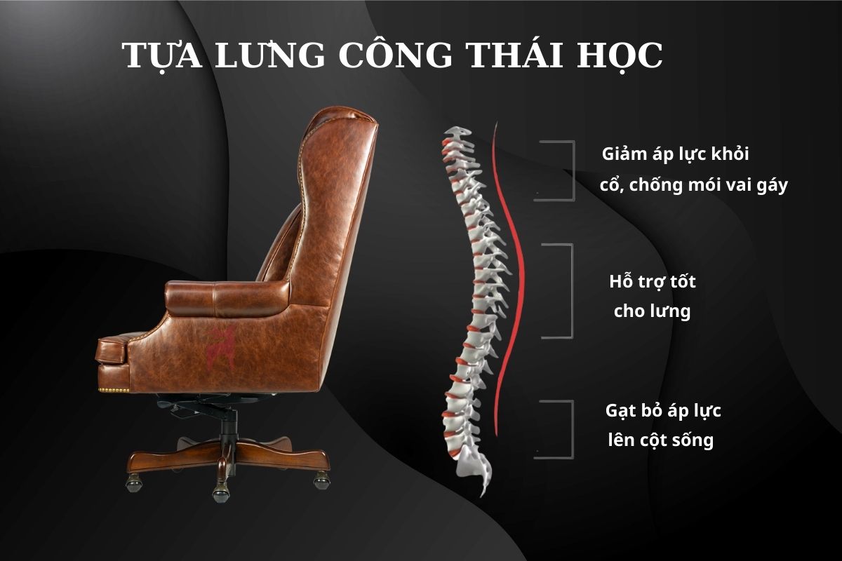 Thiết kế tựa lưng của ghế giám đốc PRE2