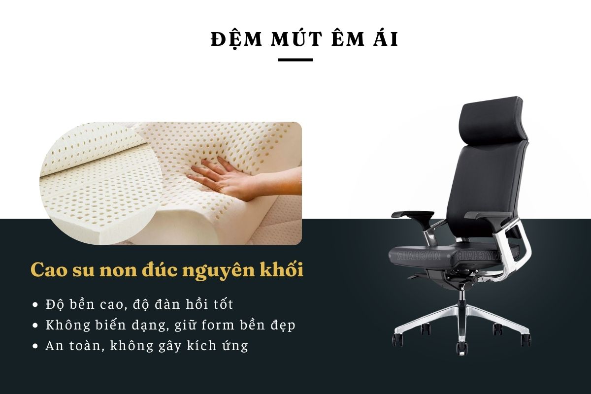 FM04LA sở hữu đệm mút êm ái