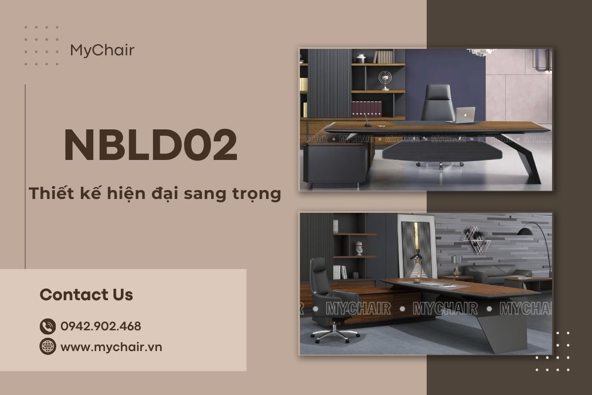 Bàn giám đốc NBLD02 với thiết kế hiện đại