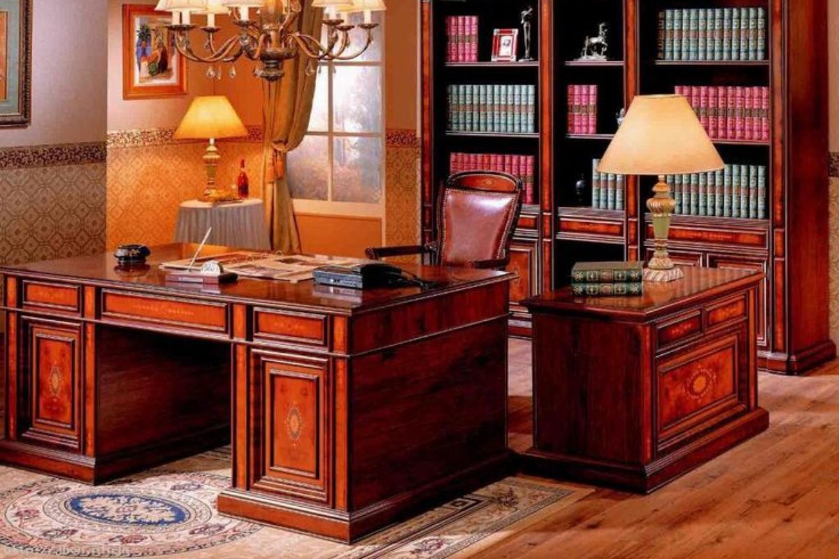 Bàn giám đốc làm bằng gỗ tự nhiên