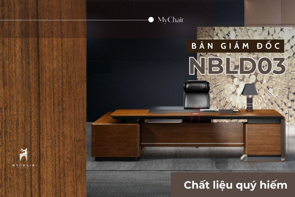 Bàn giám đốc NBLD03 được làm từ chất liệu cao cấp