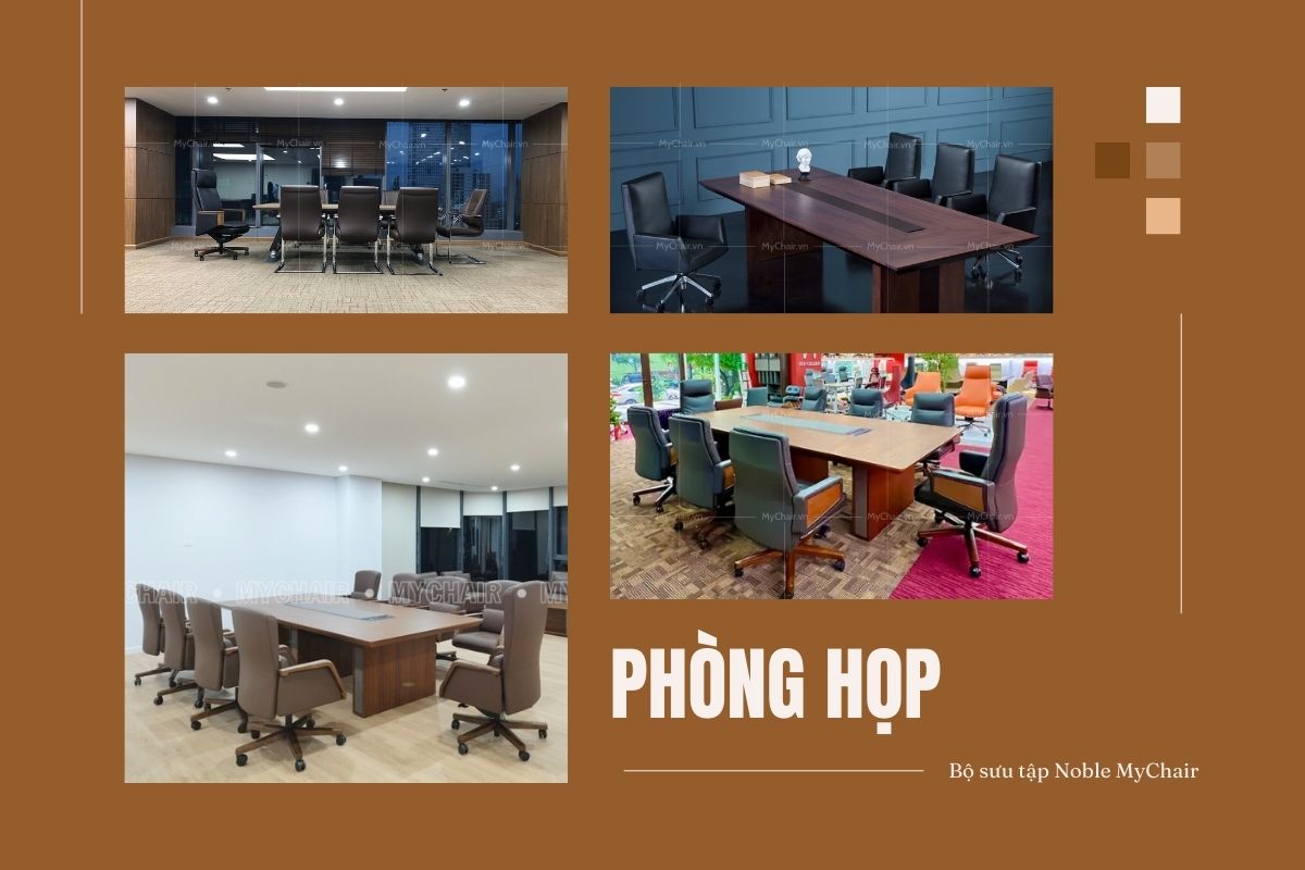 Bố trí phòng họp với series ghế giám đốc Noble