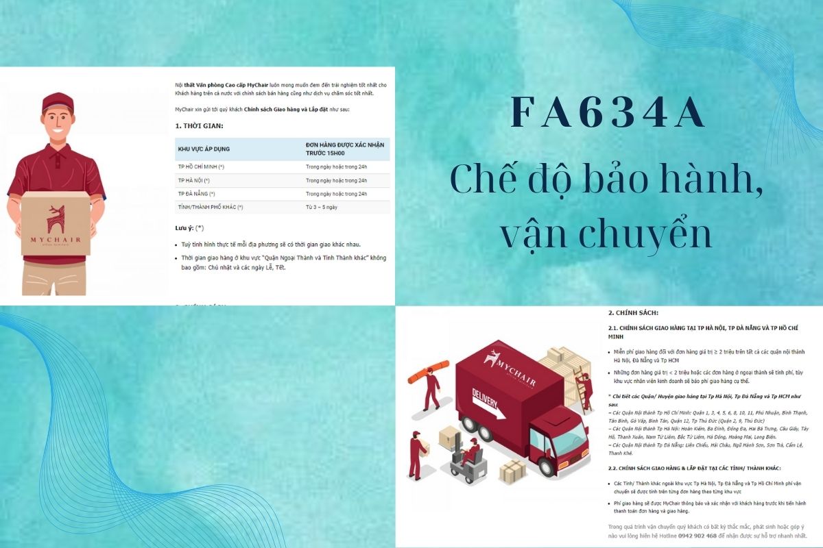 Chính sách bảo hành cho ghế giám đốc FA634A