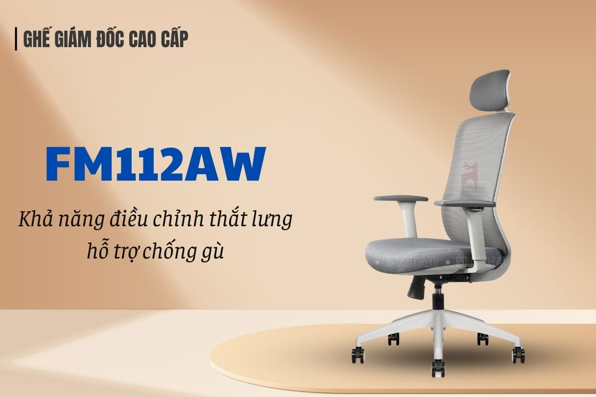 Ghế giám đốc lưới nỉ FM112AW