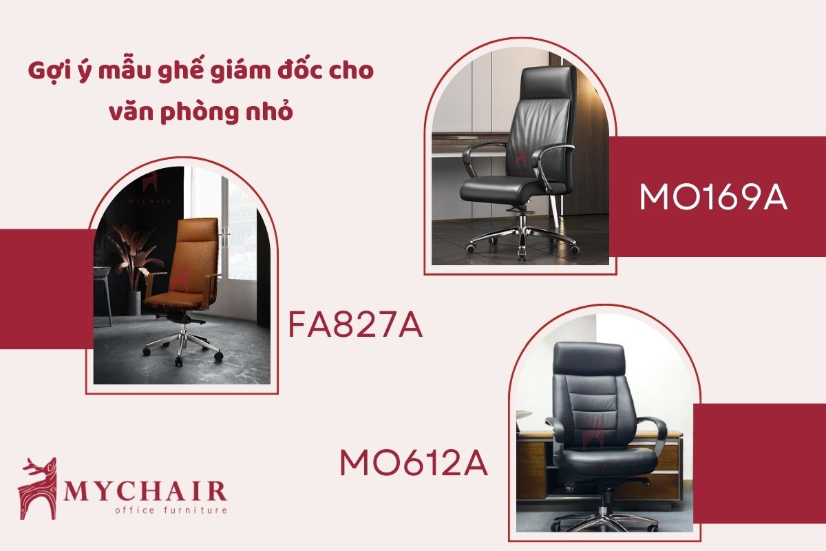 Lựa chọn ghế cho phòng giám đốc có diện tích nhỏ