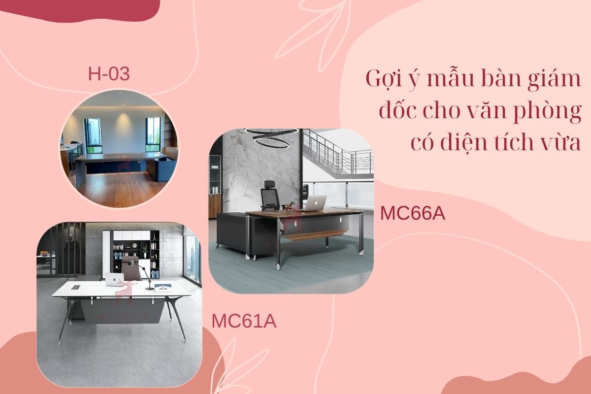 Gợi ý các mẫu bàn cho phòng giám đốc vừa