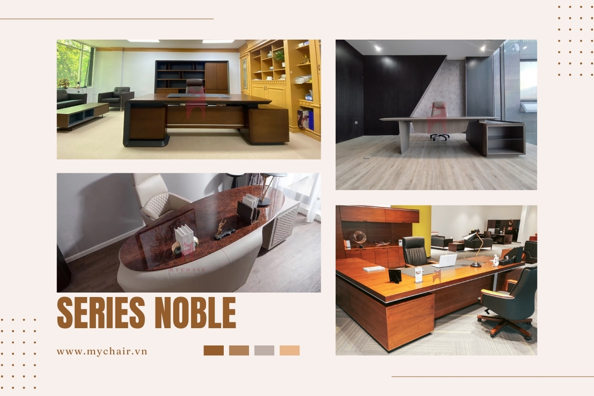 gợi ý một số mẫu bàn cho ghế giám đốc noble