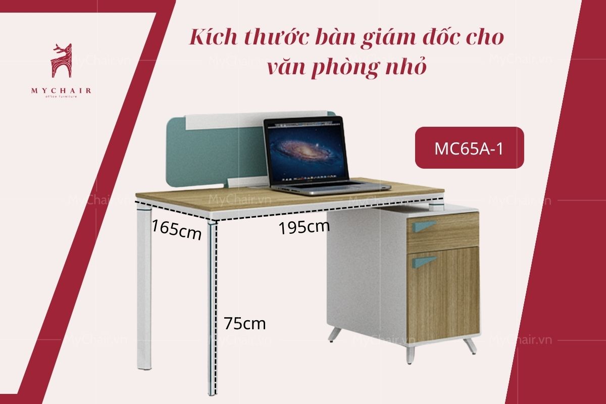 Kích thước bàn giám đốc cho văn phòng nhỏ