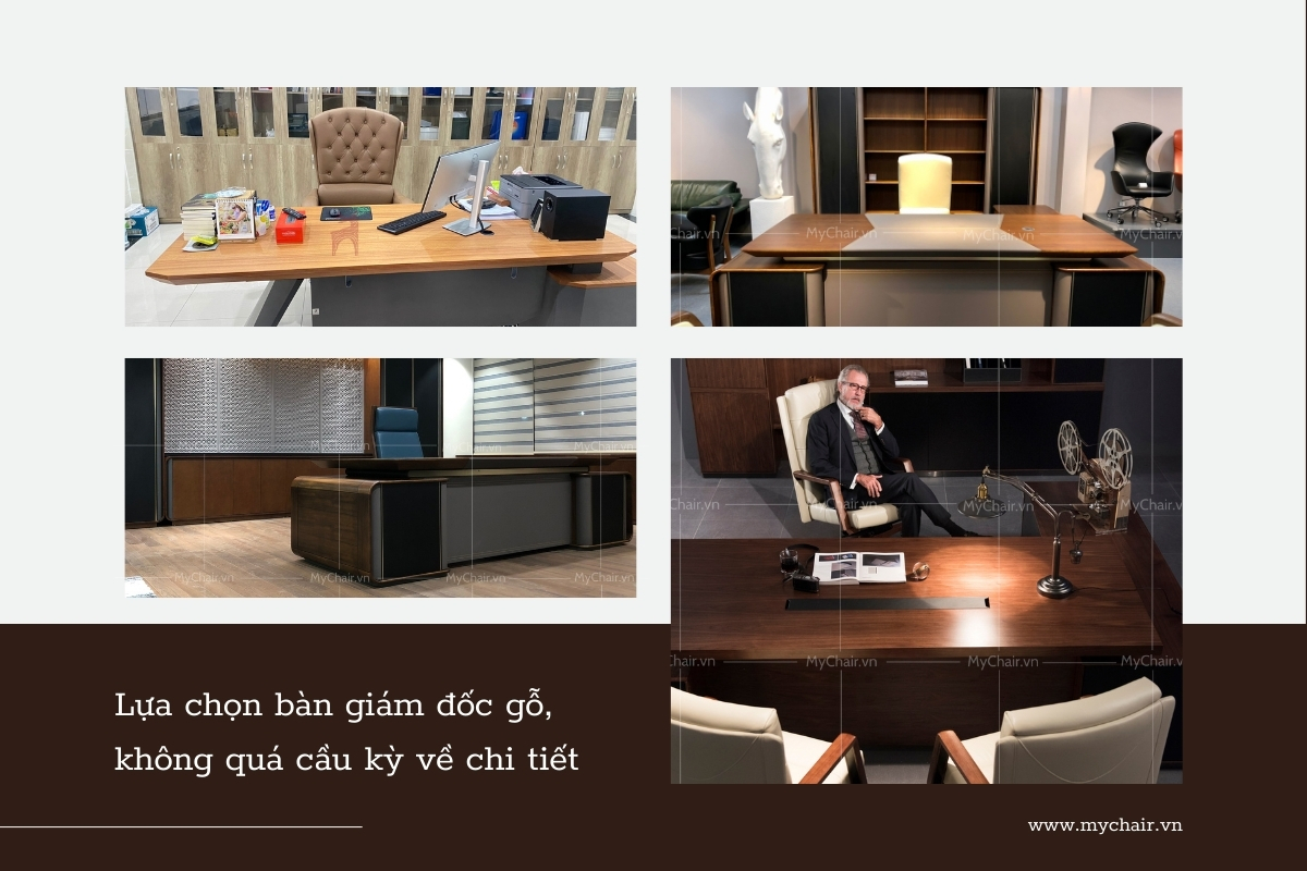 lựa chọn bàn làm việc phù hợp với ghế luxyry